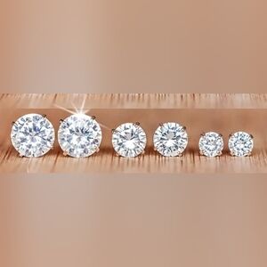 Crystal Alloy Studs 3 Sizes